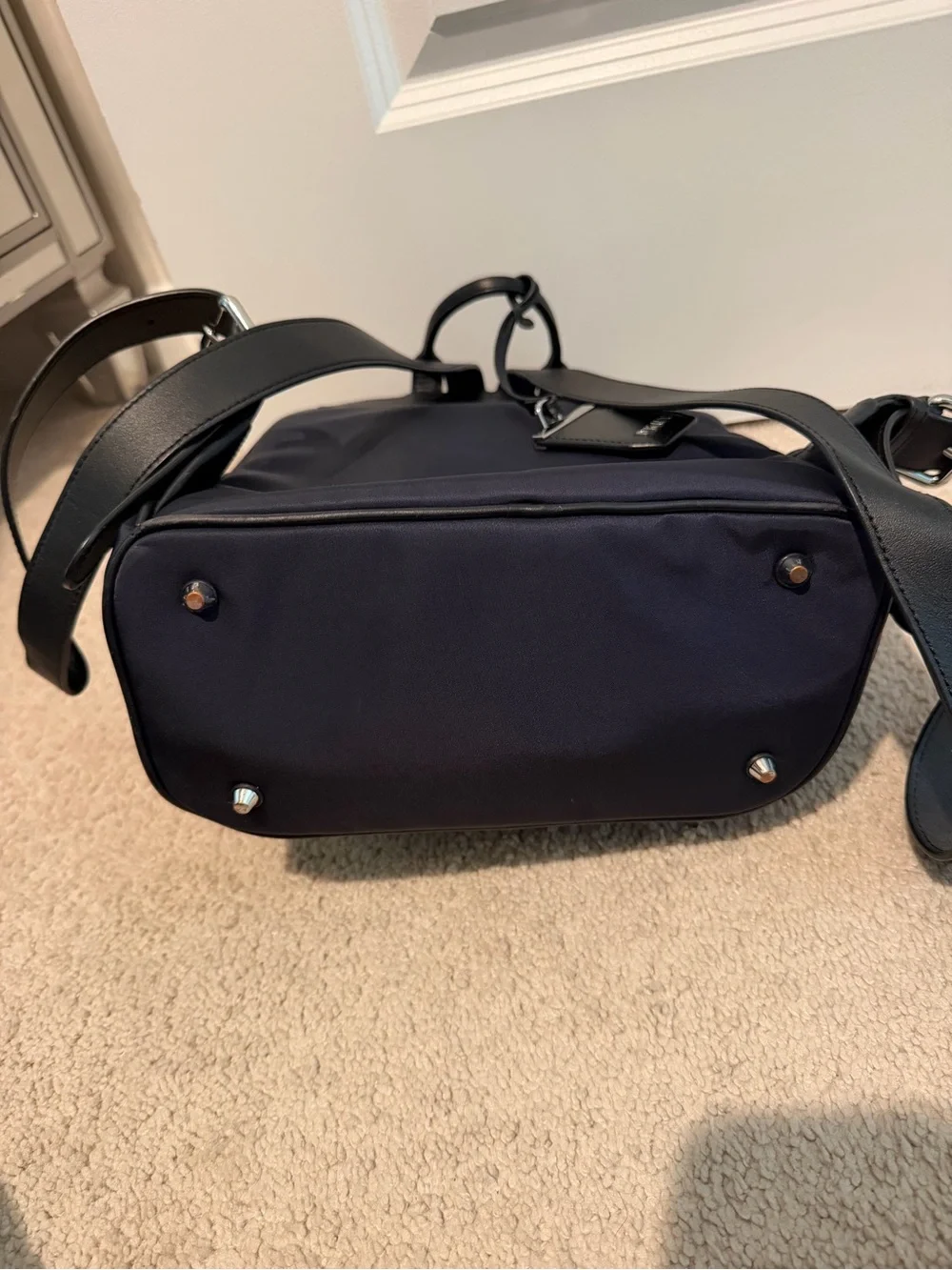 DKNY Navy and Black Compact Men’s Backpack